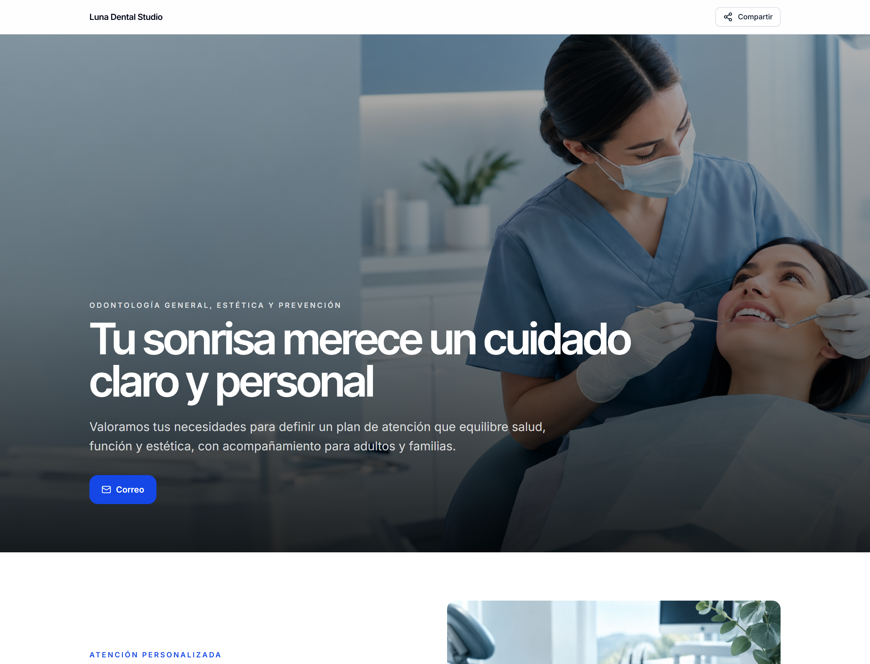 Demo NostraLinks Sites de Luna Dental Studio